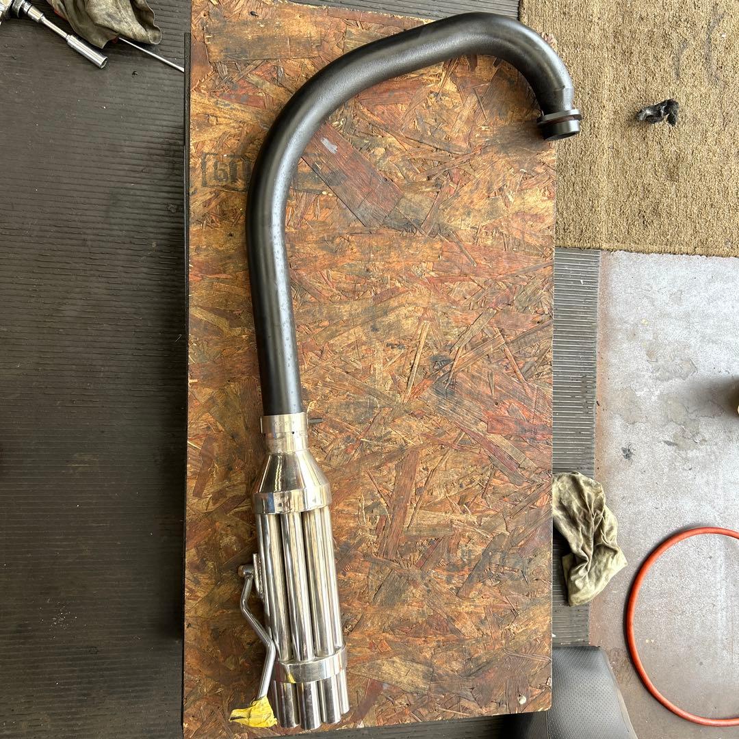 TW200 225社外マフラー　ガトリングマフラー