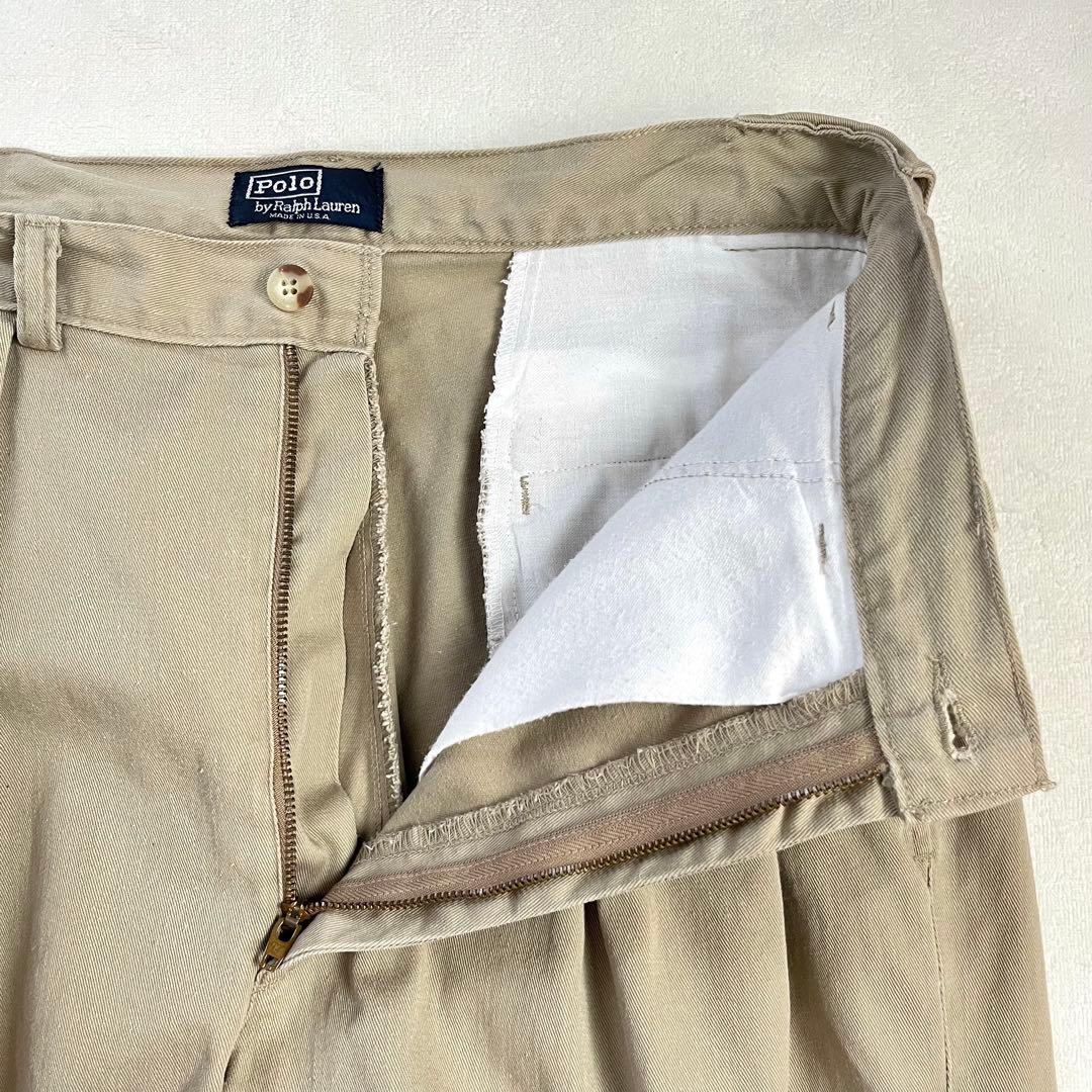 90s USA製 Polo by Ralph Lauren チノパン W30