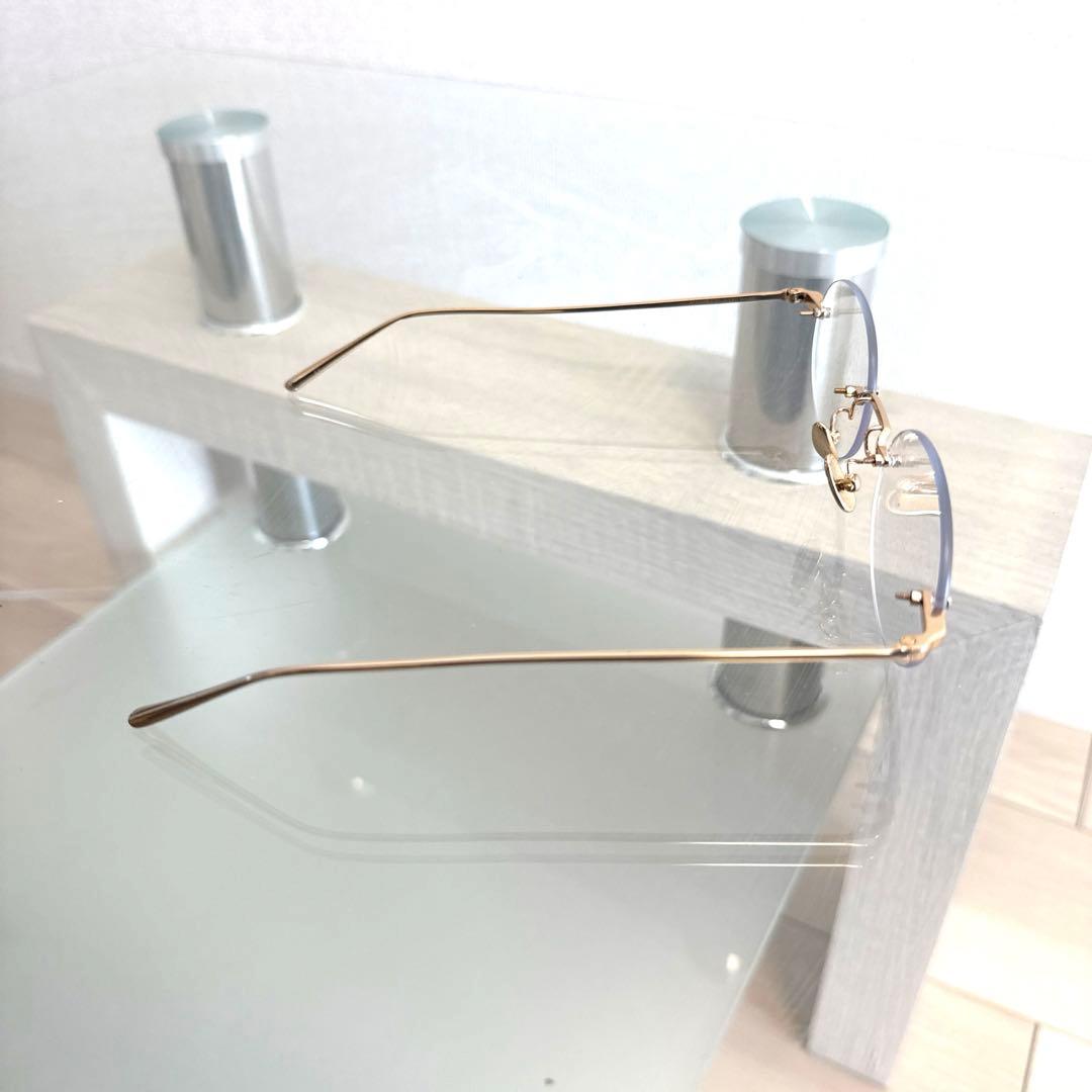 A.D.S.R リムレスメガネ　サングラス　アジアンフィト クリア