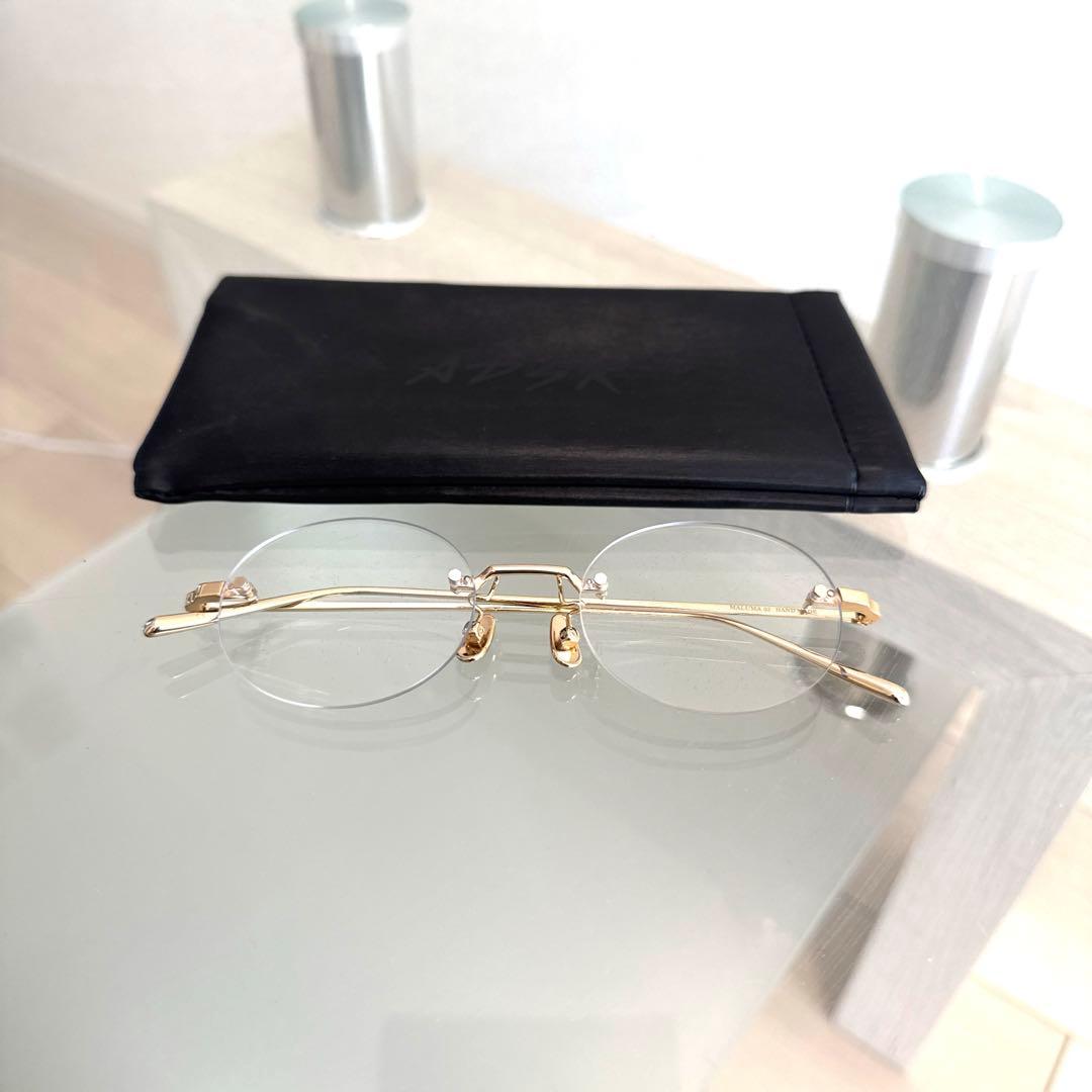 A.D.S.R リムレスメガネ　サングラス　アジアンフィト クリア