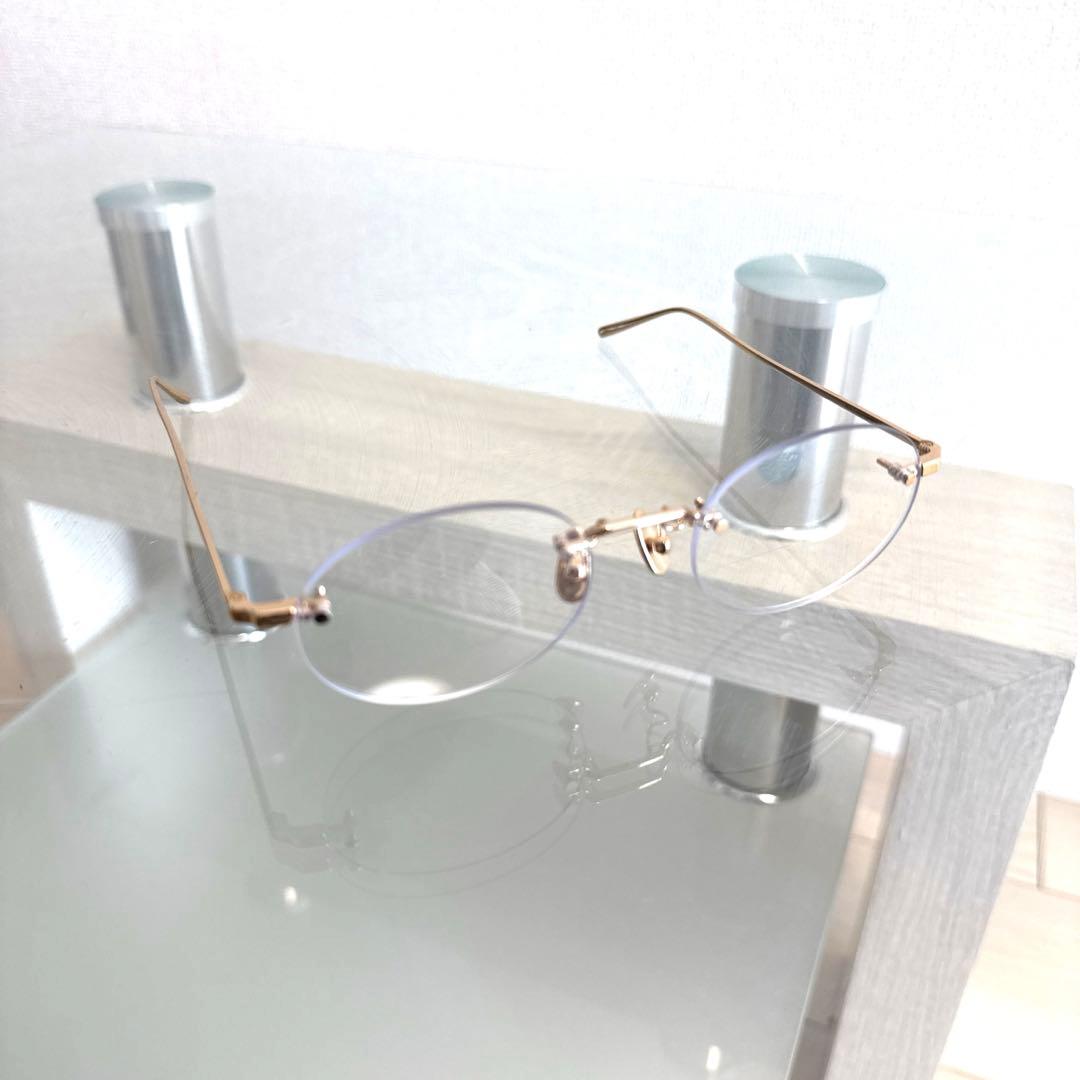 A.D.S.R リムレスメガネ　サングラス　アジアンフィト クリア