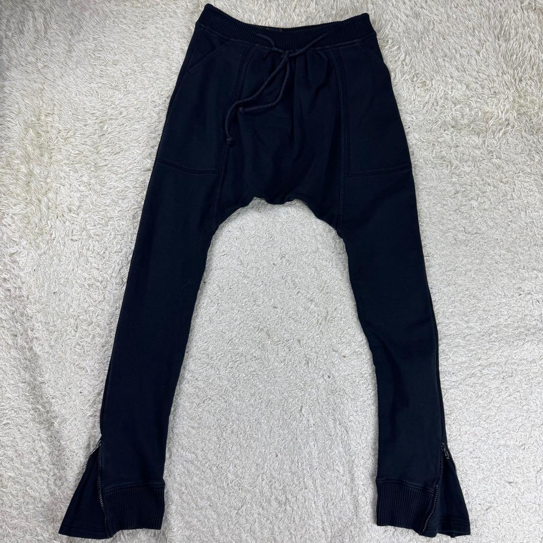 希少★ジャンポールゴルチエ サルエルパンツ スウェット サイドジップ ブラック