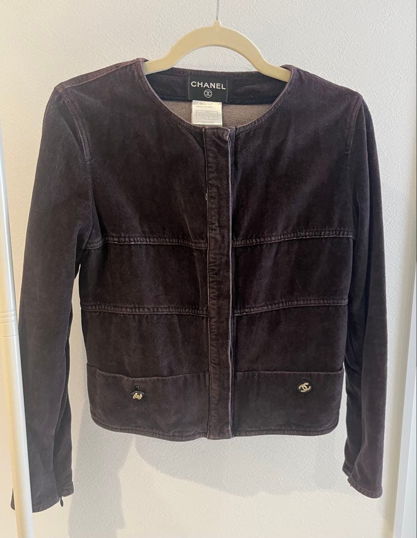 CHANEL シャネル ノーカラージャケット イタリア製 正規品