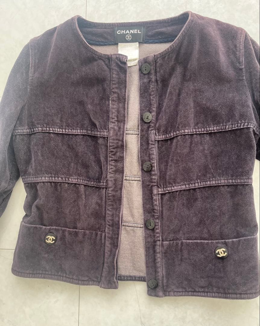 CHANEL シャネル ノーカラージャケット イタリア製 正規品