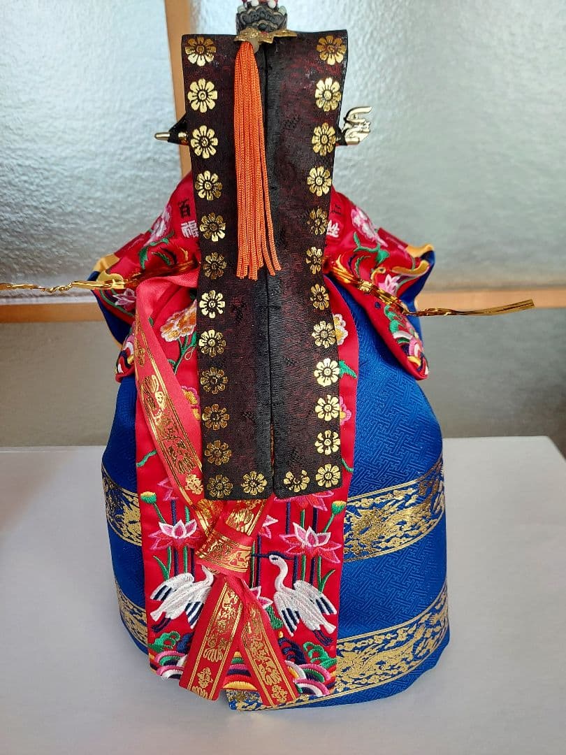 韓国　花嫁人形　韓服　民族衣裳　花嫁衣裳