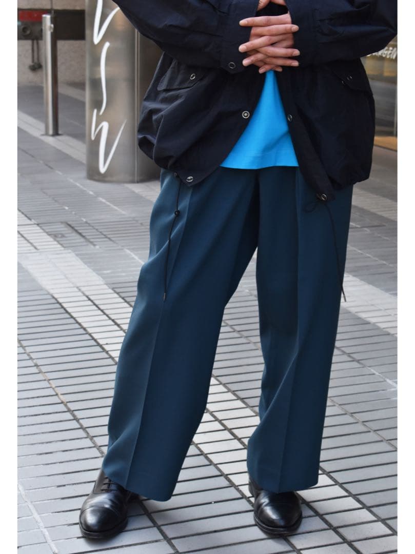 マーカウェア ワイド スラックス ネイビー サイズ2