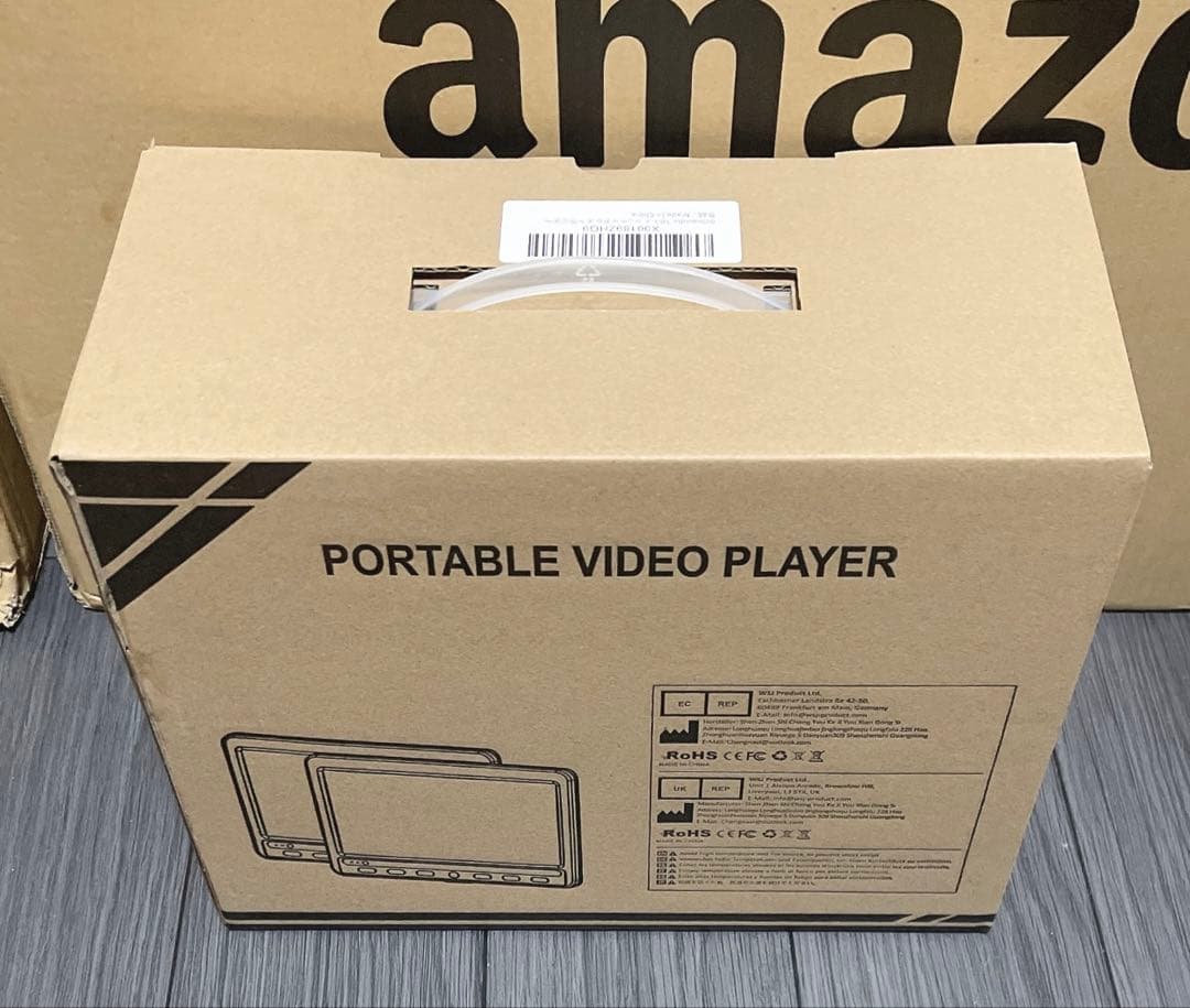 ヘッドレストモニター dvd スマホ同期 ポータブルdvd 車載 10.1インチ