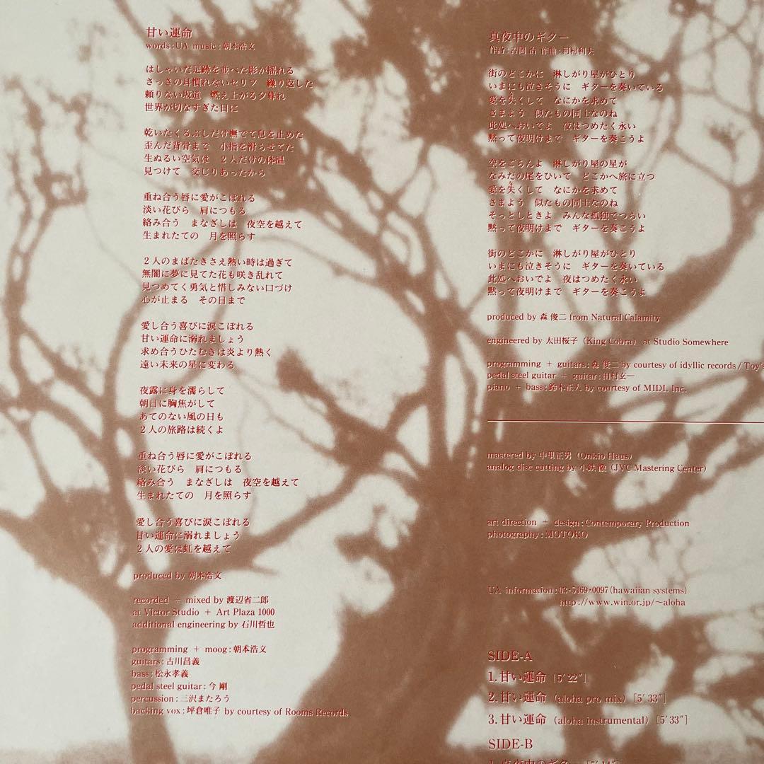 UA ウーア　LP EP 藤原ヒロシ　レコード