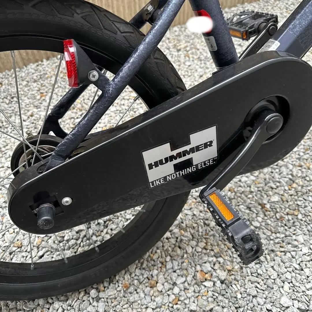 HUMMER 子供用 自転車 18インチ ミッドナイトブルー 補助輪＆おまけつき