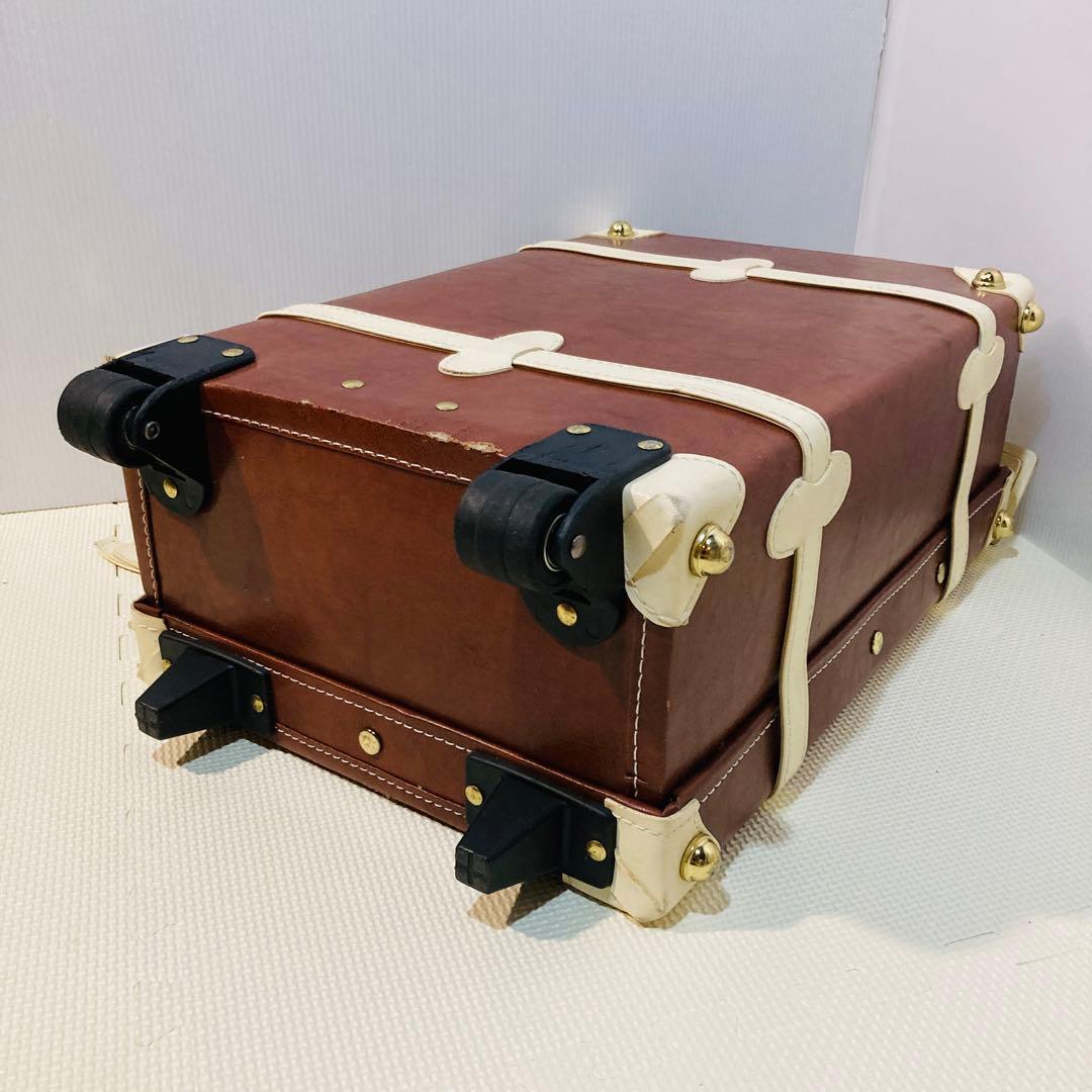 【希少】#656 Disney レザー スーツケース フランス柄