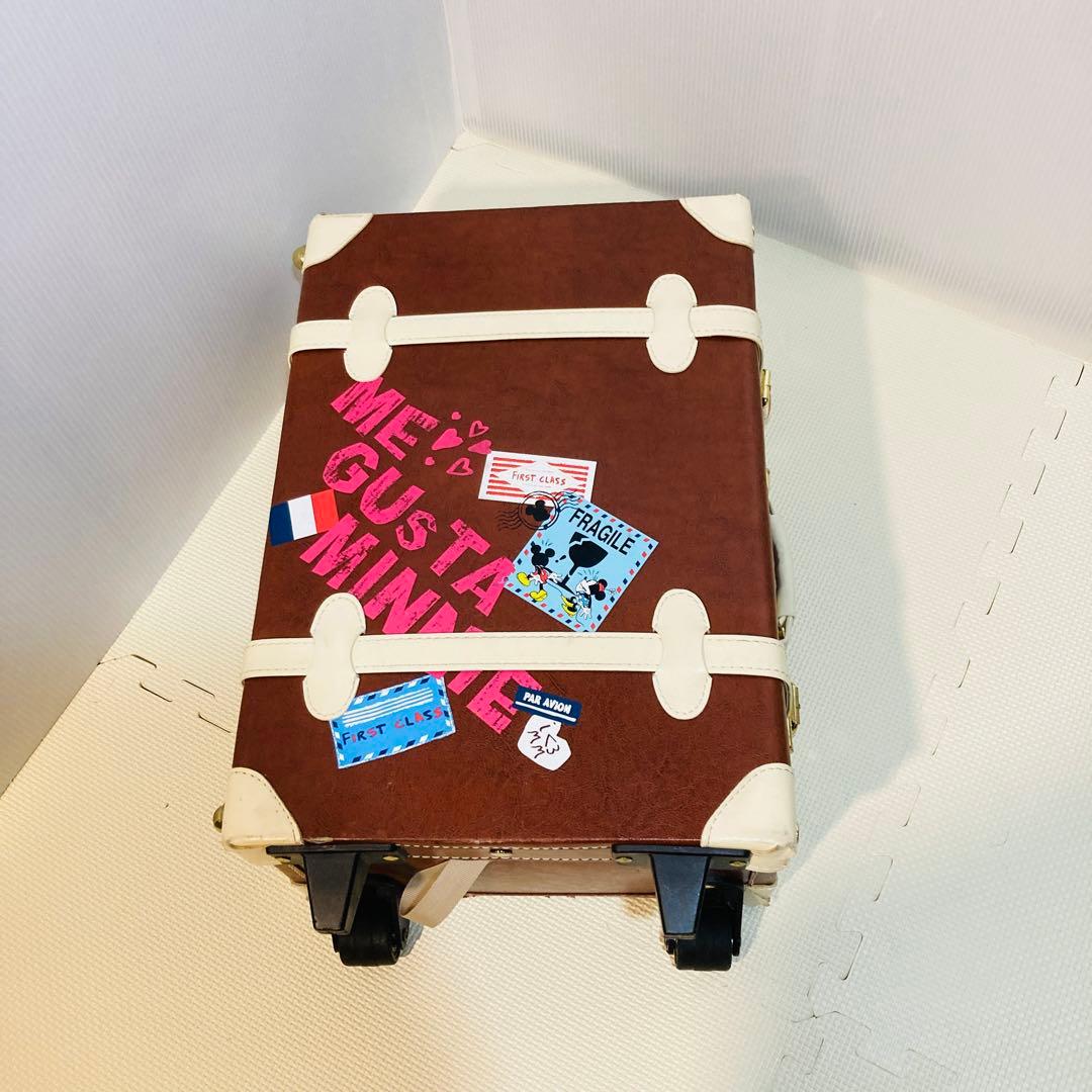 【希少】#656 Disney レザー スーツケース フランス柄