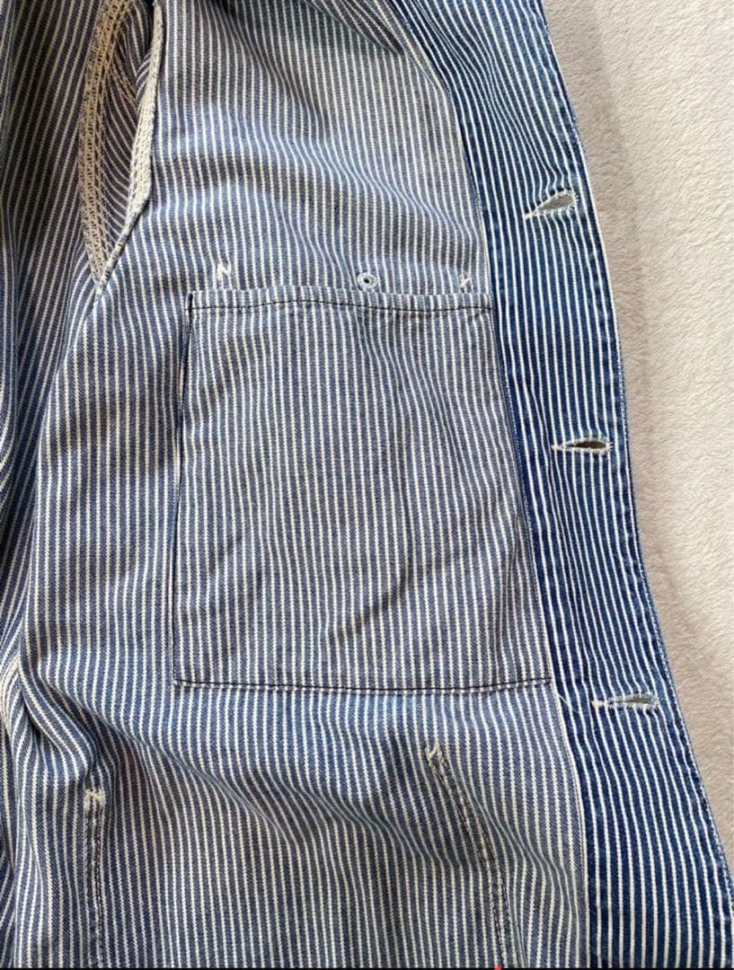 Lee 復刻 91-J ロングL ヒッコリー カバーオール ワークジャケット L