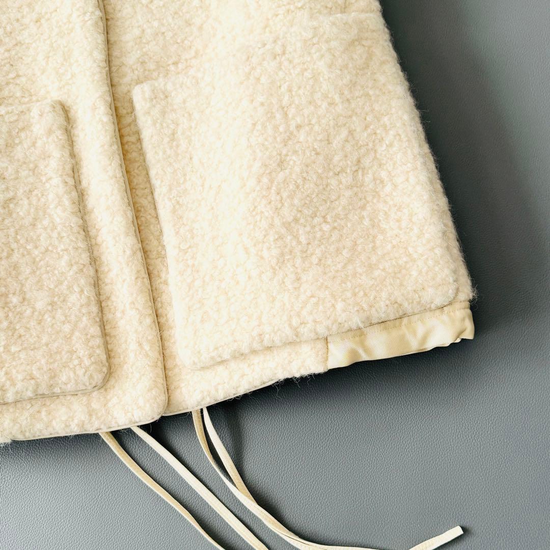 ◾️極美品　drawer　ドゥロワー　ジレ ベスト　アルパカ混 ウール　ボア