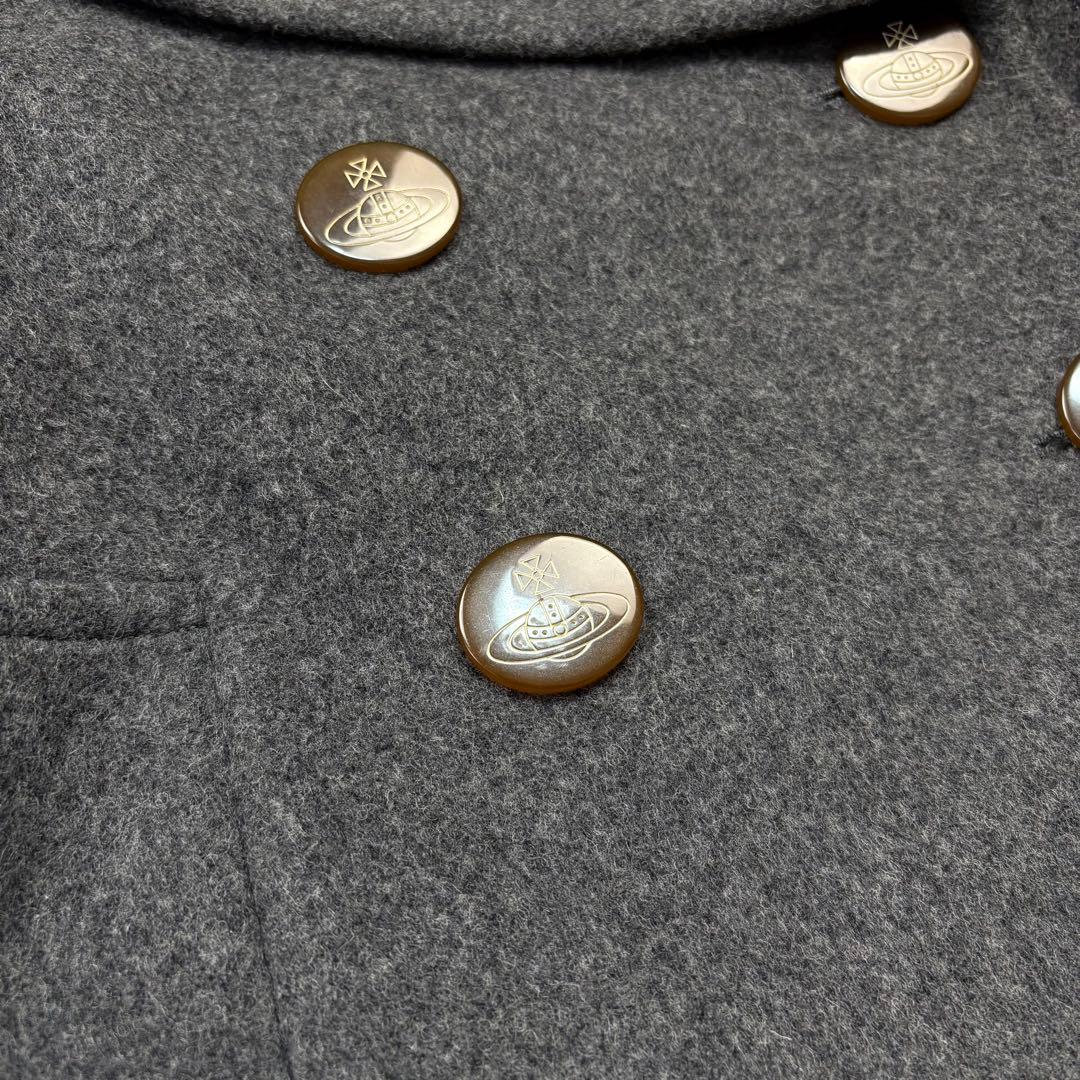 極美品 ヴィヴィアンウエストウッドレッドレーベル ウールコート 変形襟 サイズ2