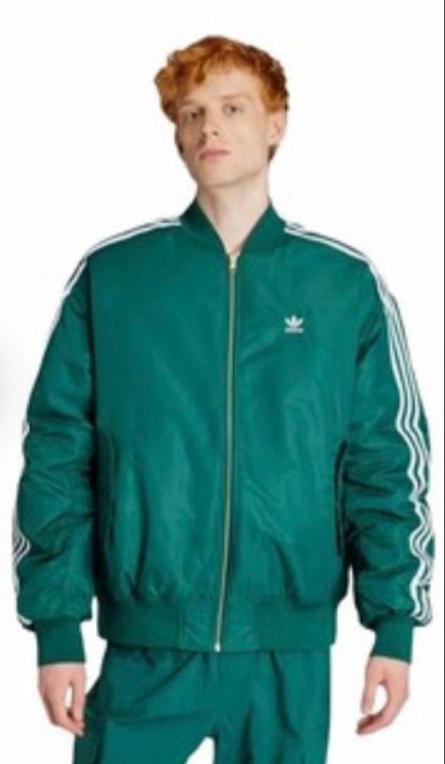 アディダス/アディレニウム MA-1 ボンバージャケット リバーシブル 深緑