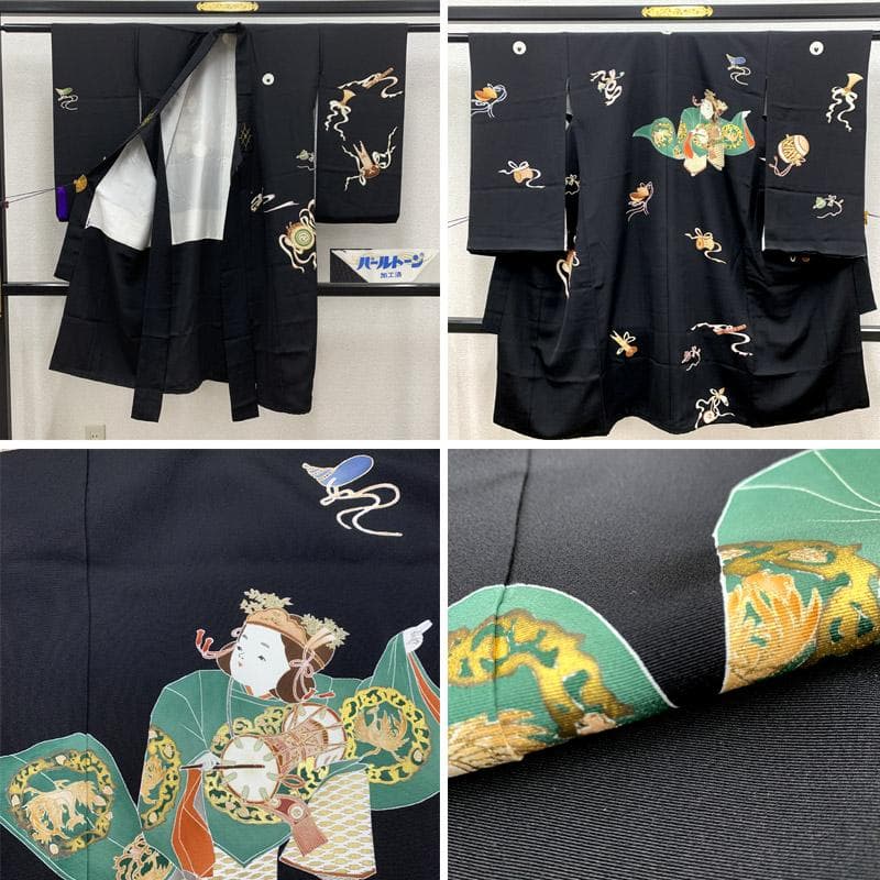 507ab46■お宮参り 七五三 五歳 男児 着物&羽織&袴&角帯■状態良好