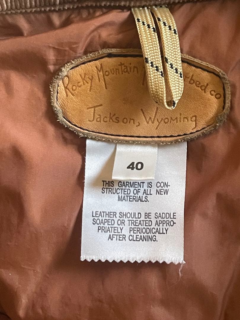 ロッキーマウンテン　デニムダウンベスト　ダウンベスト40サイズ