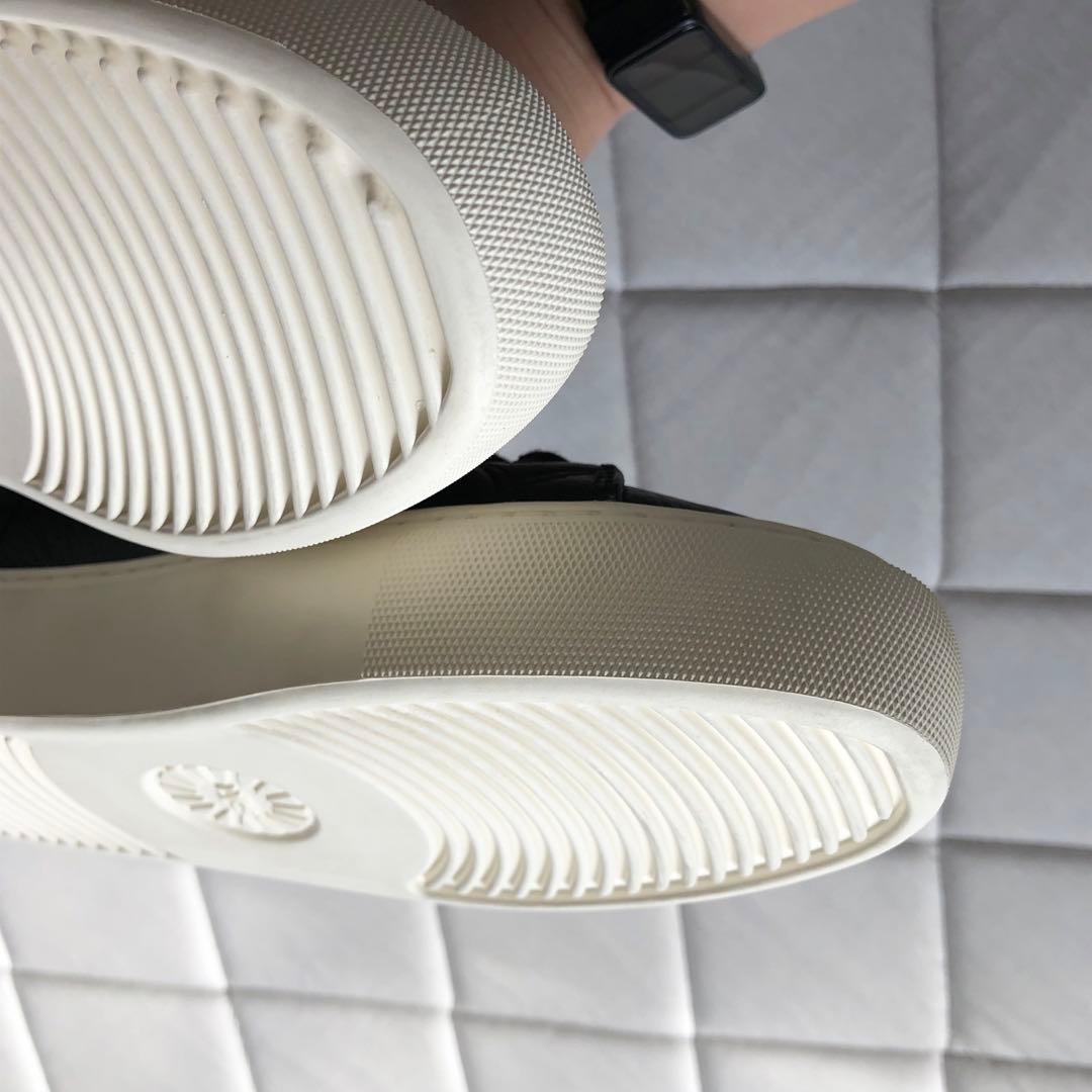 新品試着 UGG OLLI アグ レザー ハイカット ブラック サイドジップ23