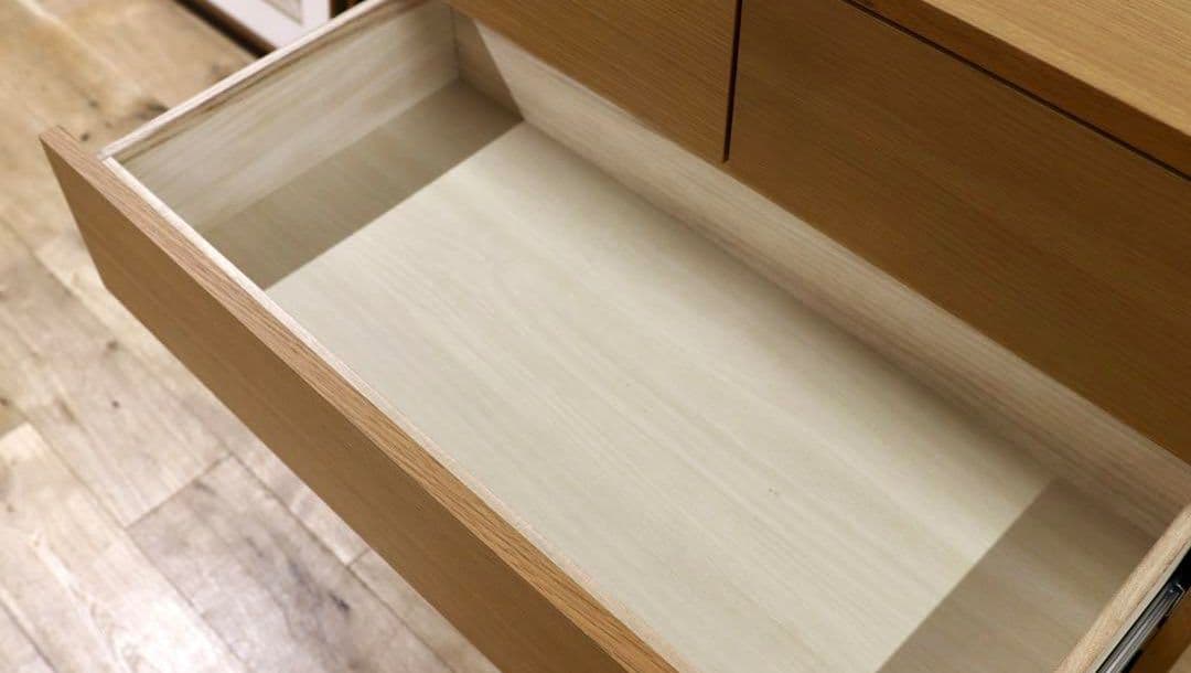 2/7まで【美品】無印良品 オーク材 北欧風ナチュラルキャビネット 四段チェスト