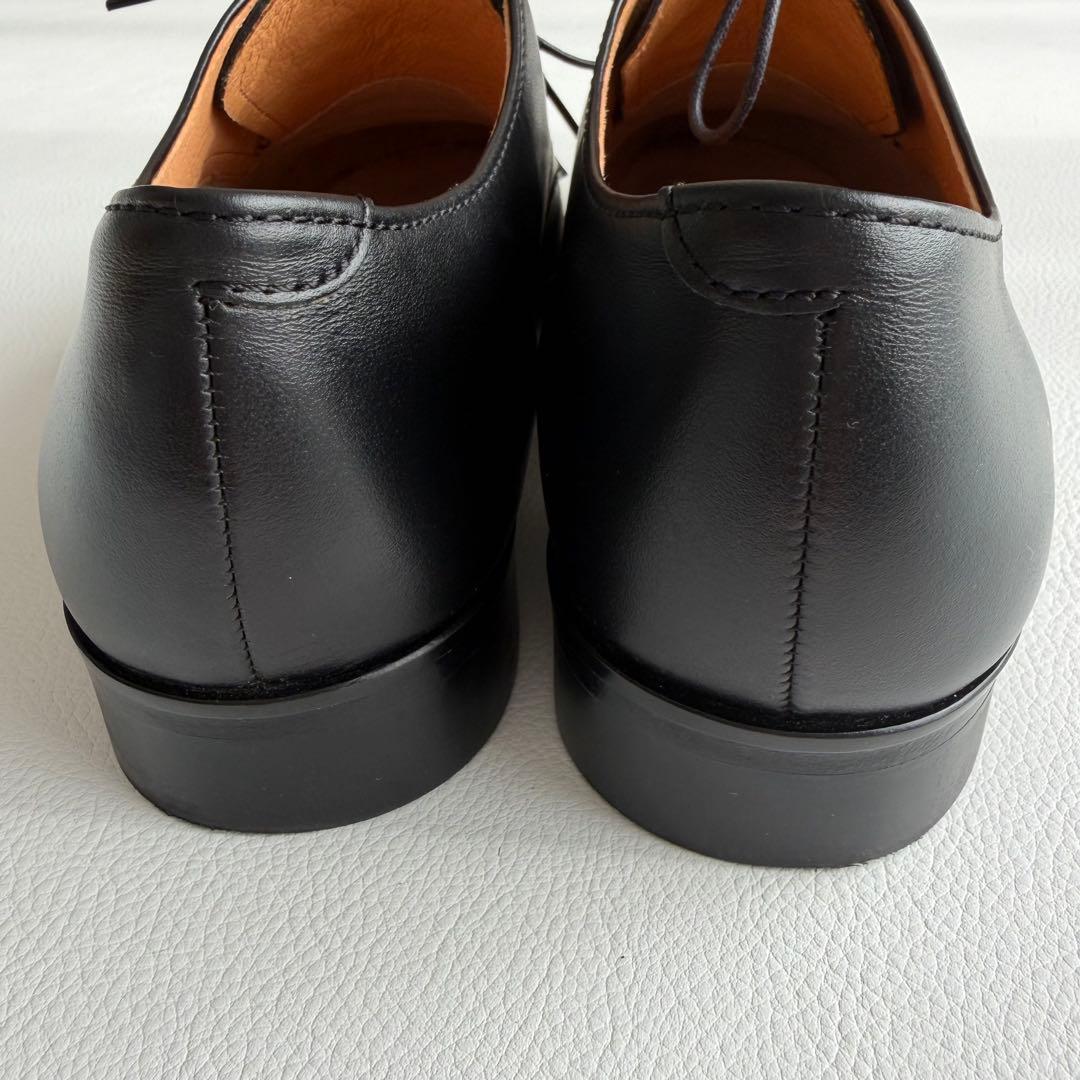 美品　パドローネ　ドレスシューズ　革靴　ダービー　レザー　外羽根　プレーントゥ
