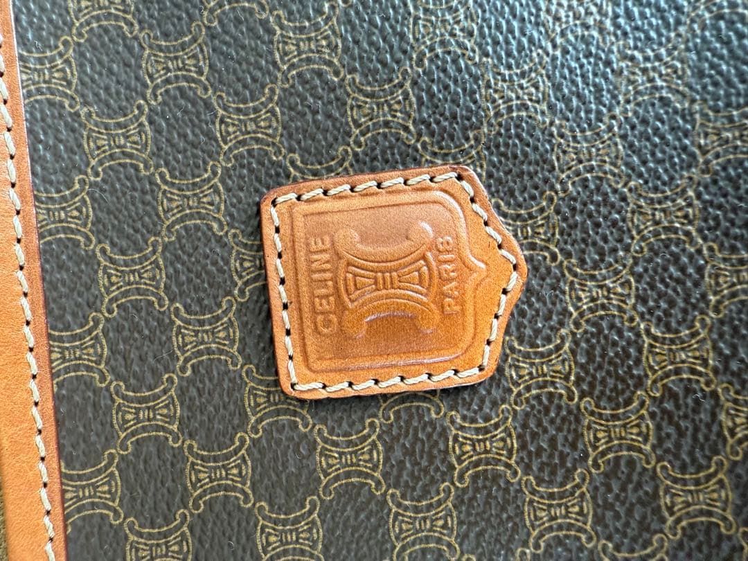 VINTAGE CELINE セリーヌ マカダム クラッチバッグ PVCレザー