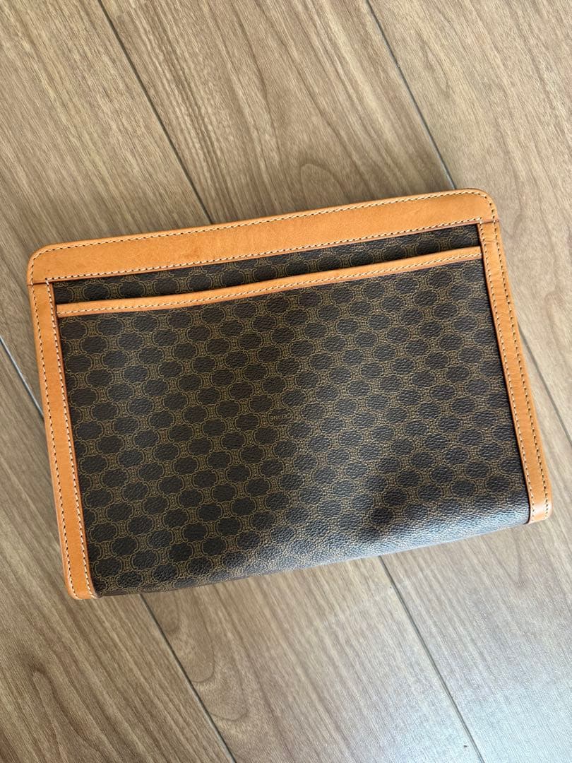 VINTAGE CELINE セリーヌ マカダム クラッチバッグ PVCレザー
