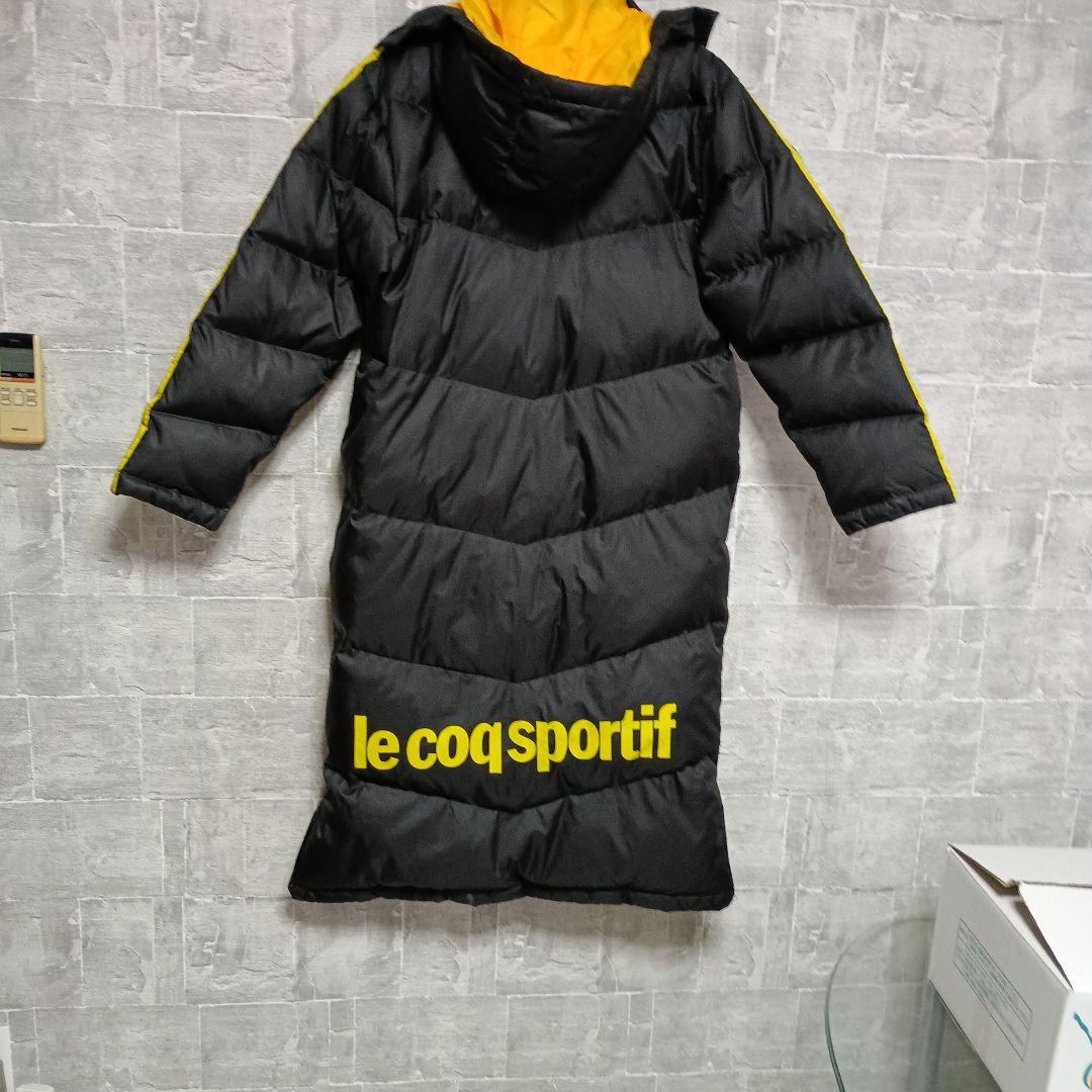 le coq sportit ロングダウンジャケット ブラック/イエロー
