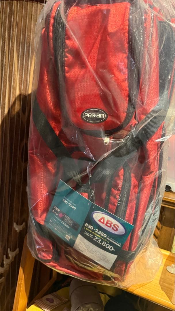 新品ABS ボウリングバッグ B20-2380 赤黒