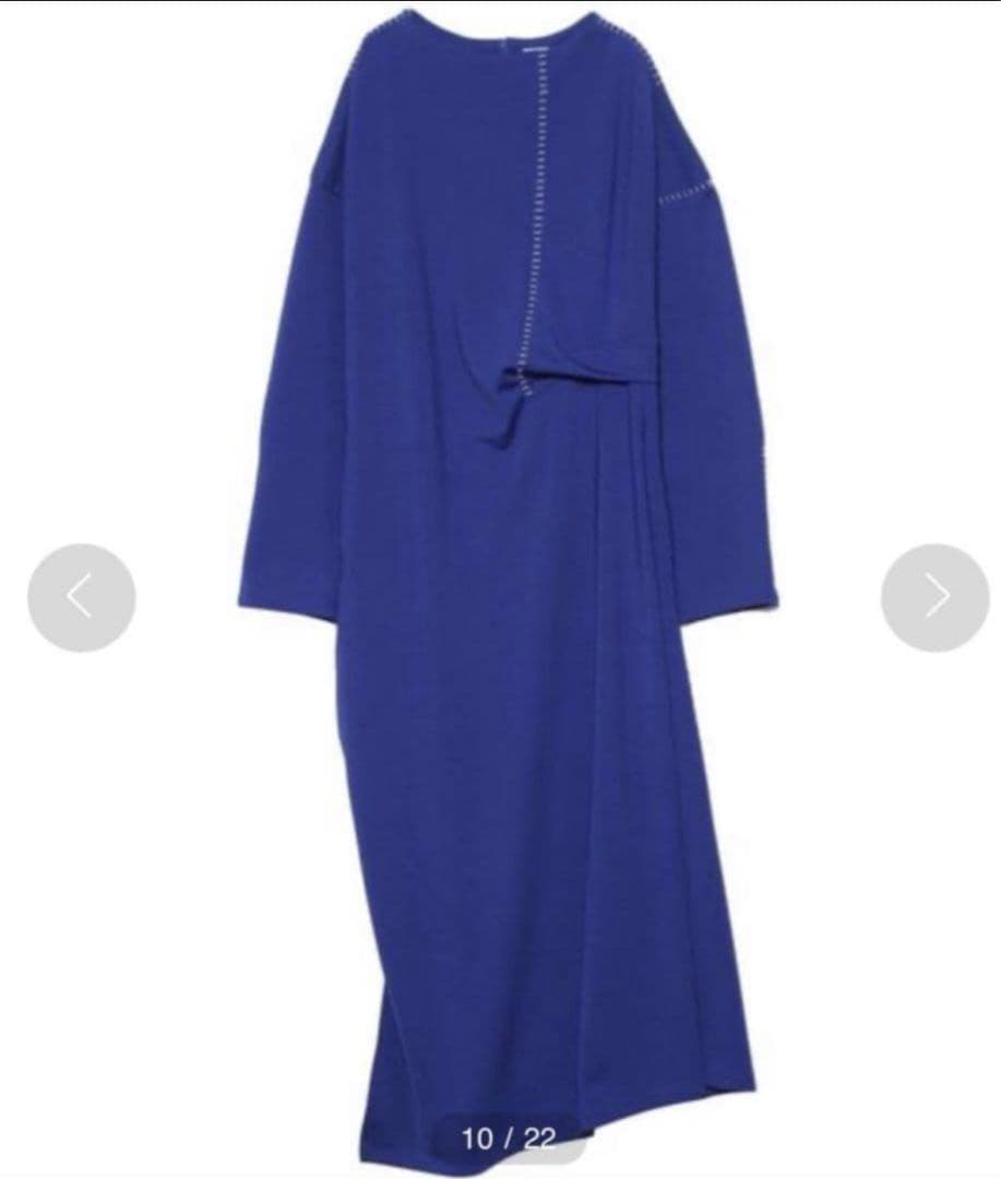 美品UN3D．ステッチタックワンピース 38 アンスリード　un3d