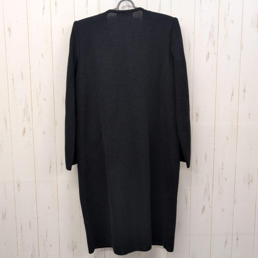 YVES SAINT LAURENT ノーカラー ロングカーディガン 金ボタン