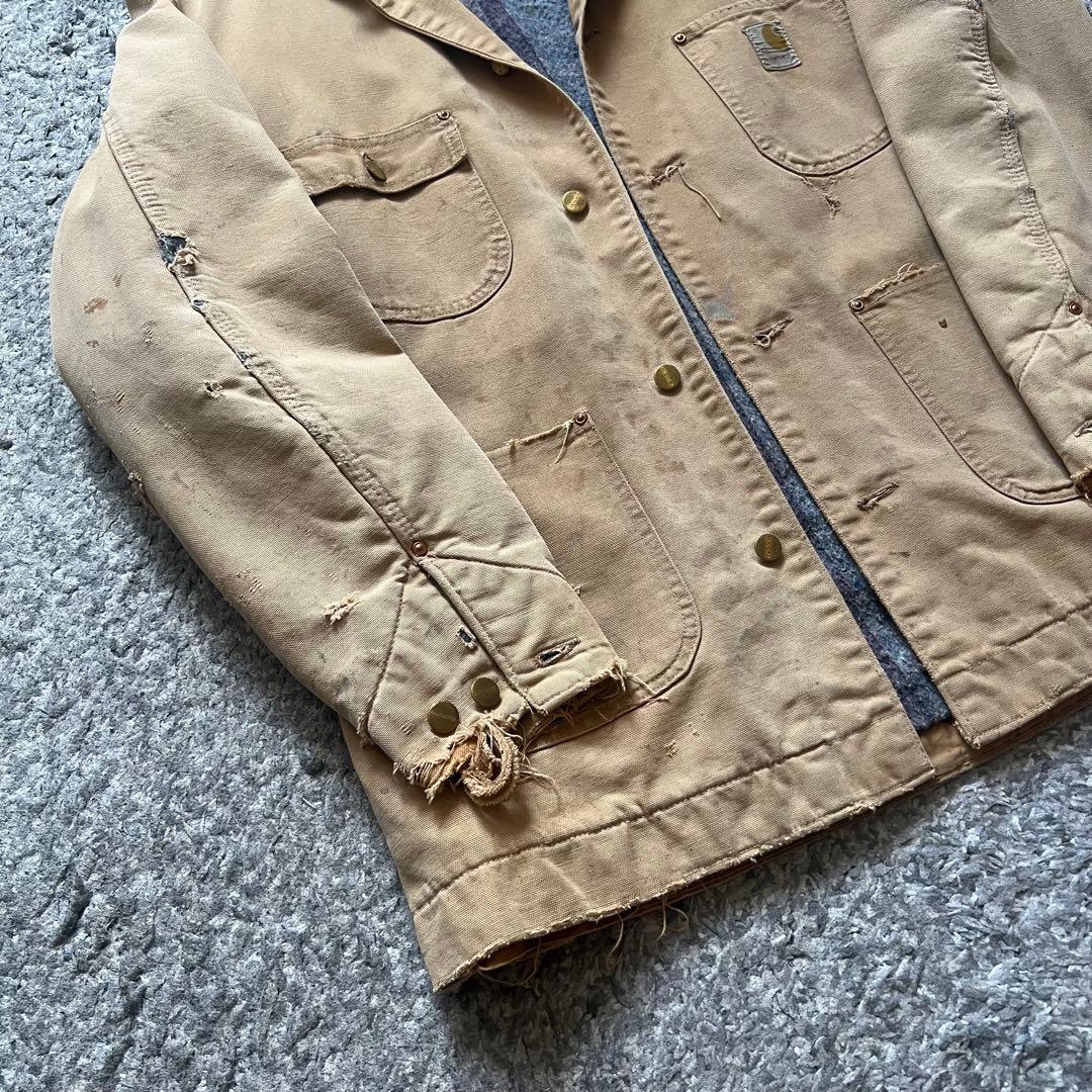 70s カーハート チョアコート 42L ボロ carhartt ジャケット