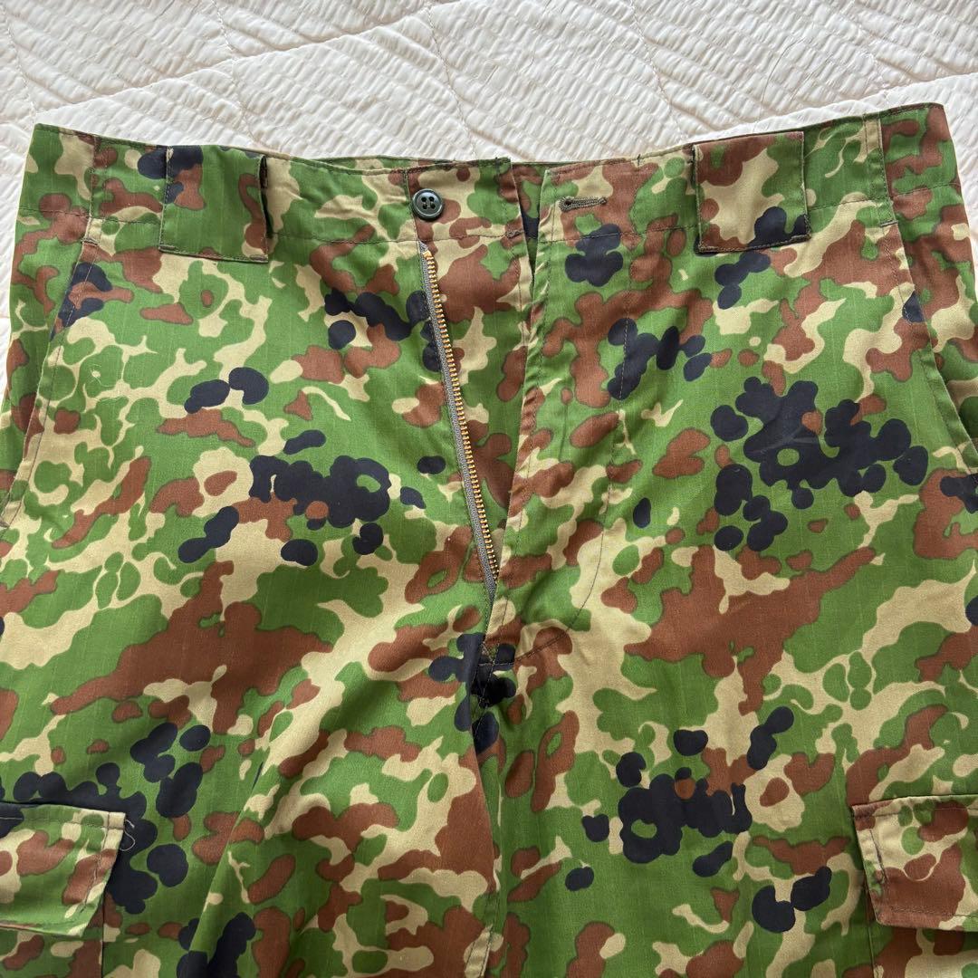 生産終了 PX品 陸上自衛隊 迷彩服 防暑3型 麻混リップストップ