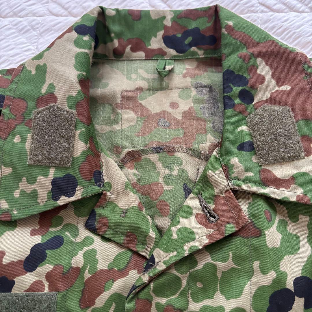 生産終了 PX品 陸上自衛隊 迷彩服 防暑3型 麻混リップストップ