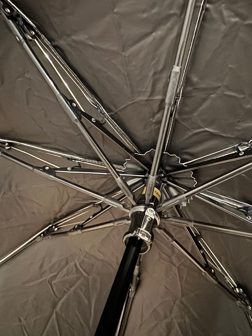 【美品】芦屋ロサブラン 完全遮光 日傘 3段折りたたみライトグレージュ