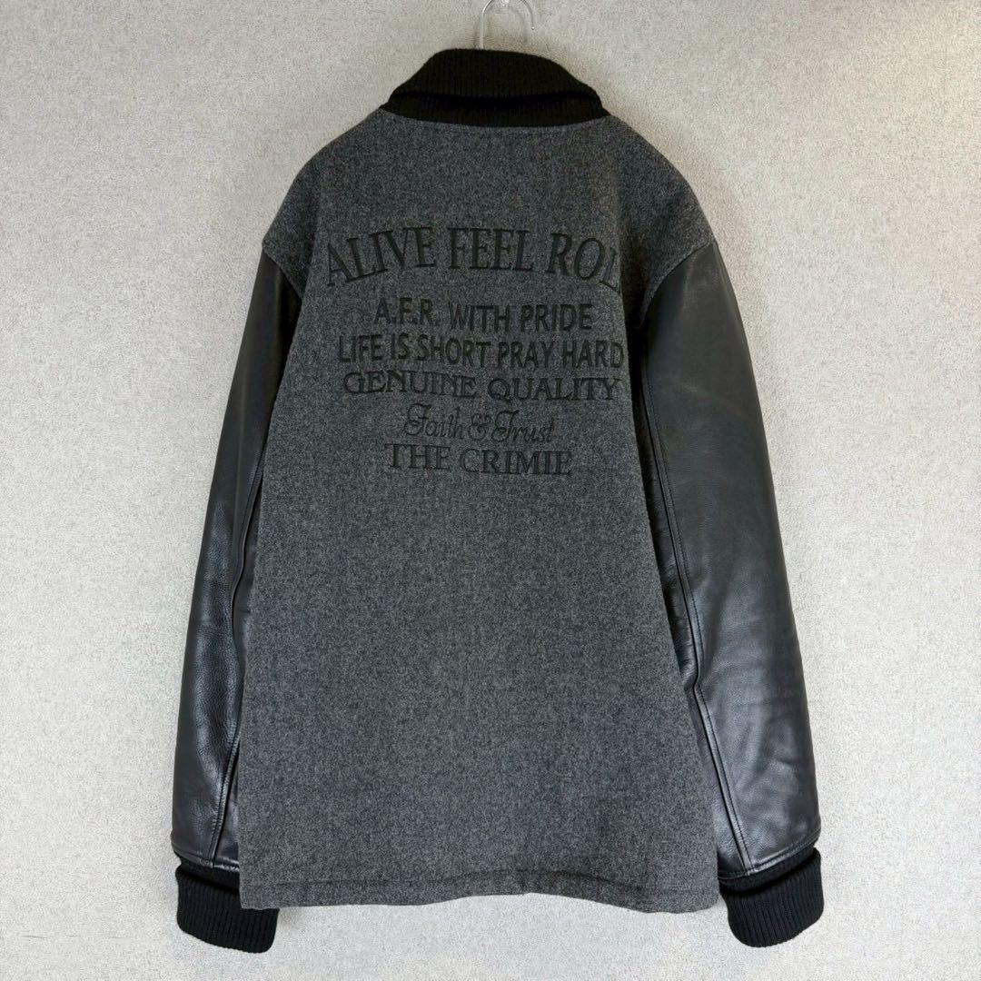 希少 美品 CRIMIE 周年記念 限定 袖レザー 切り替え