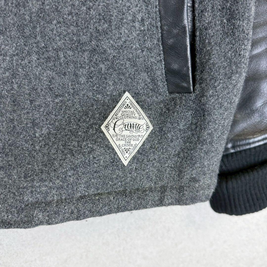 希少 美品 CRIMIE 周年記念 限定 袖レザー 切り替え