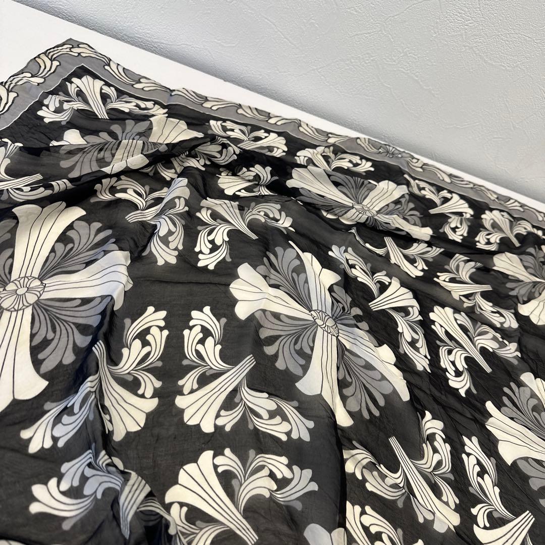 希少chromehearts クロムハーツ　プラスクロス　大判スカーフ