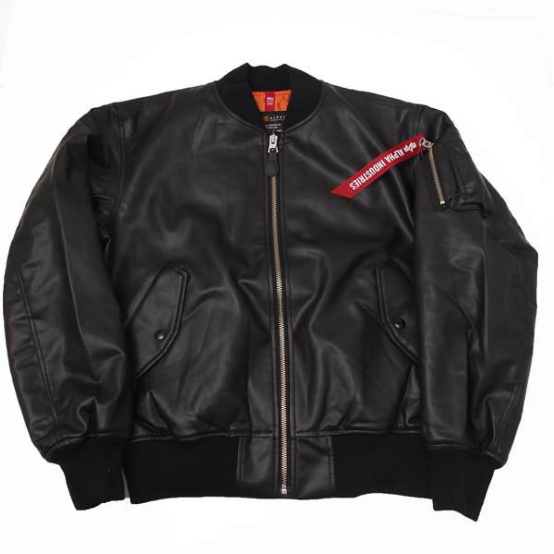 ayuki 専用　ALPHA アルファインダストリーズ フェイクレザーMA-1