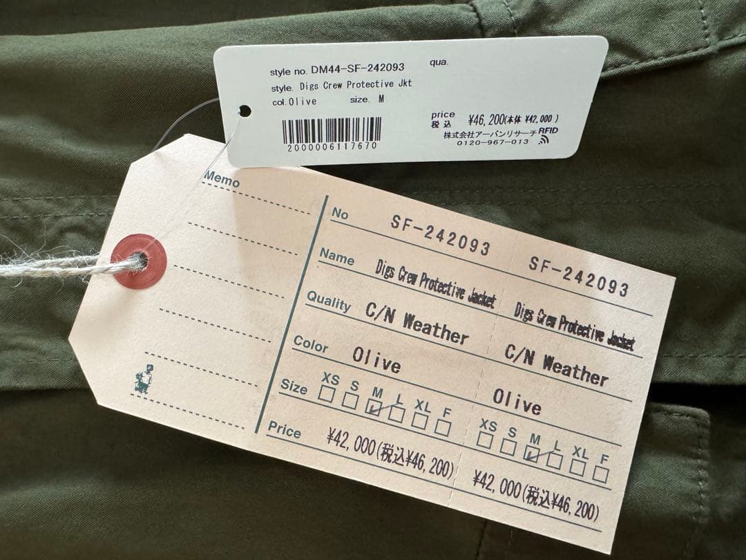 ◆ほぼ新品◆SASSAFRAS/D C Protective Jacket