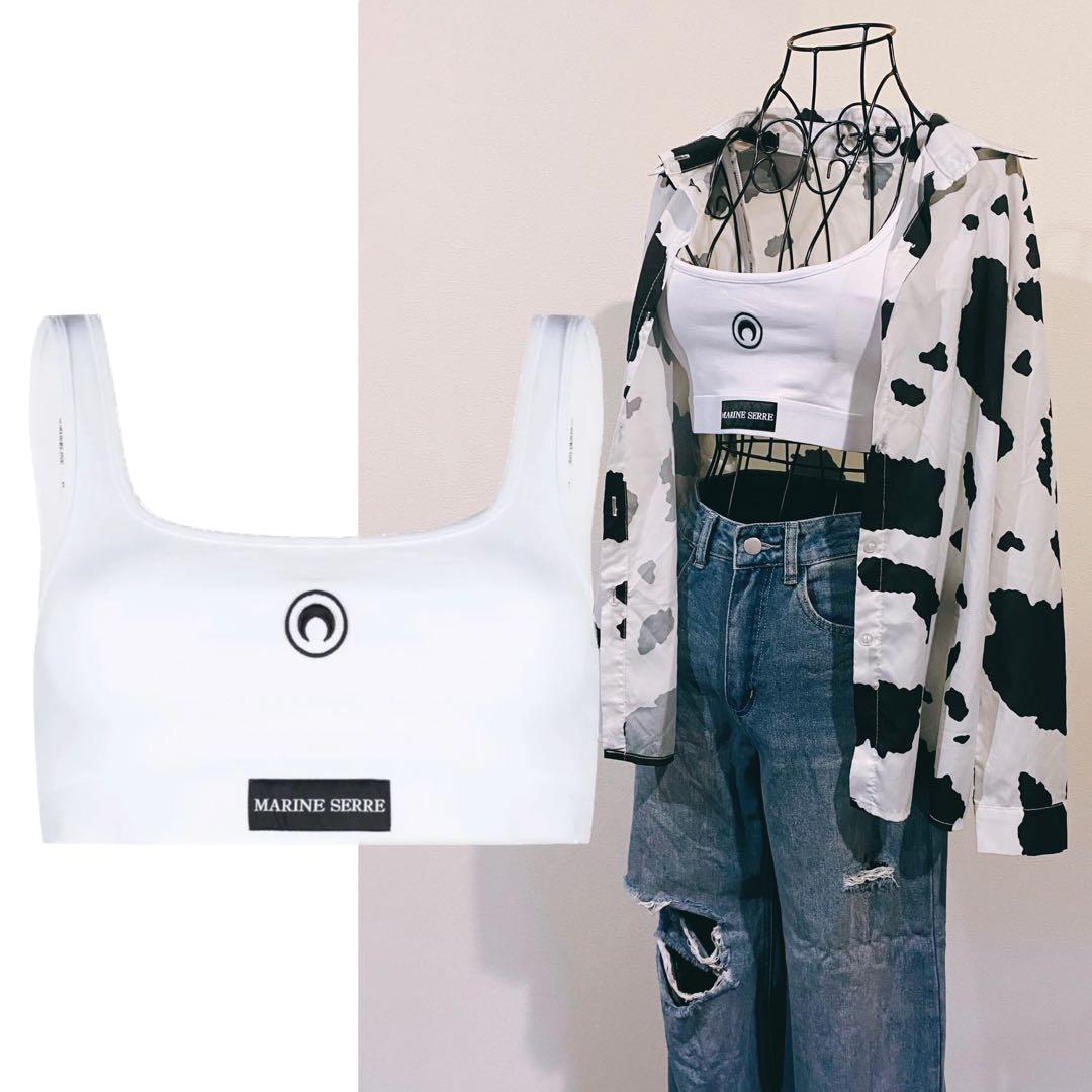 Marine Serre マリーンセル ムーンロゴ タンクトップ スポーツブラ