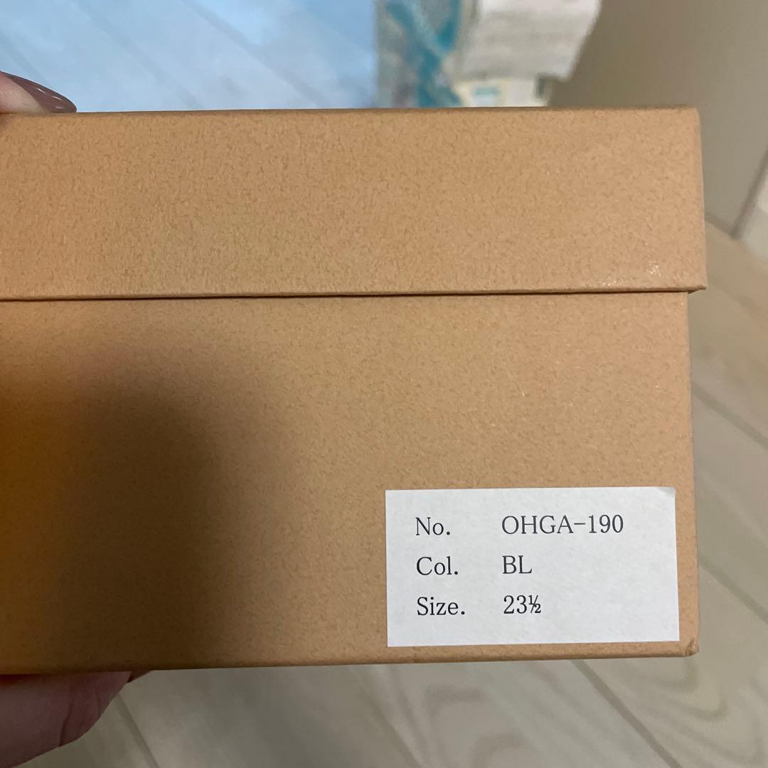 OHGA♡ビジュー付き黒サテンフラットシューズ♡