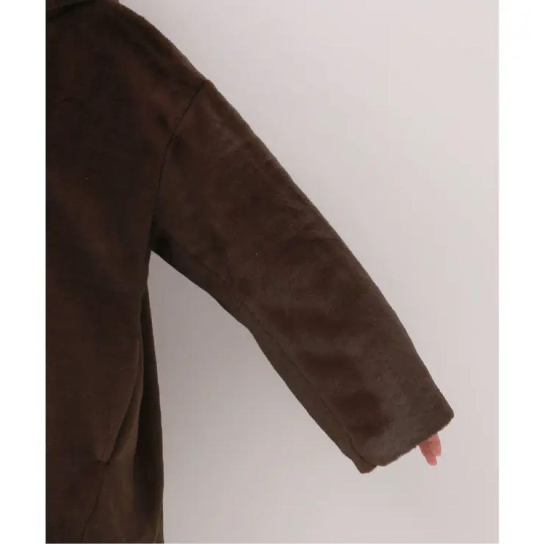 SLOBE IENA フェイクファーフードコート