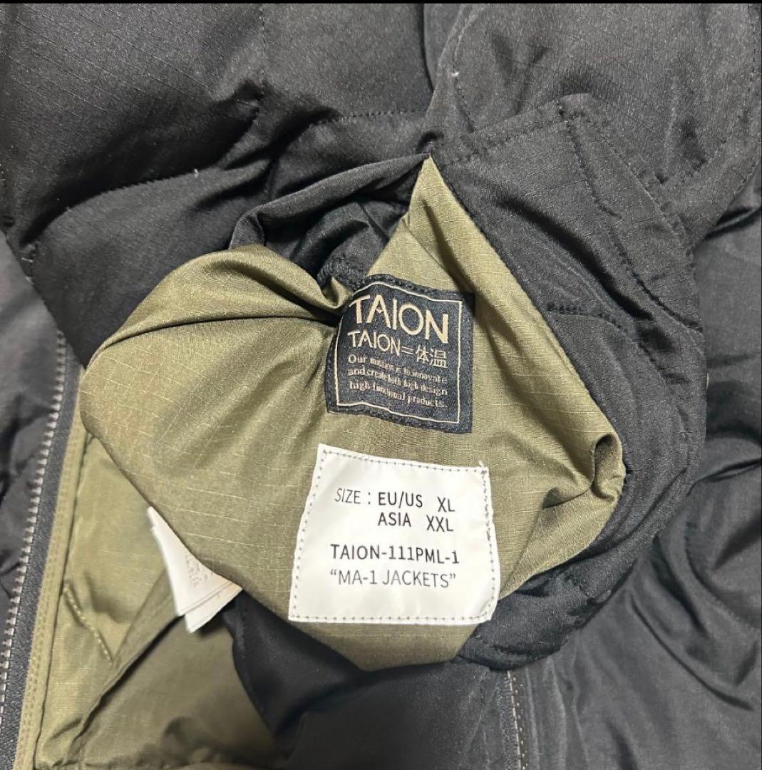 TAION ミリタリー MA-1 キルティング ダウンジャケット 2XL