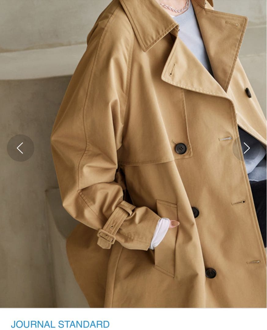 ジャーナルスタンダード ミドルレングスラフトレンチCT 36