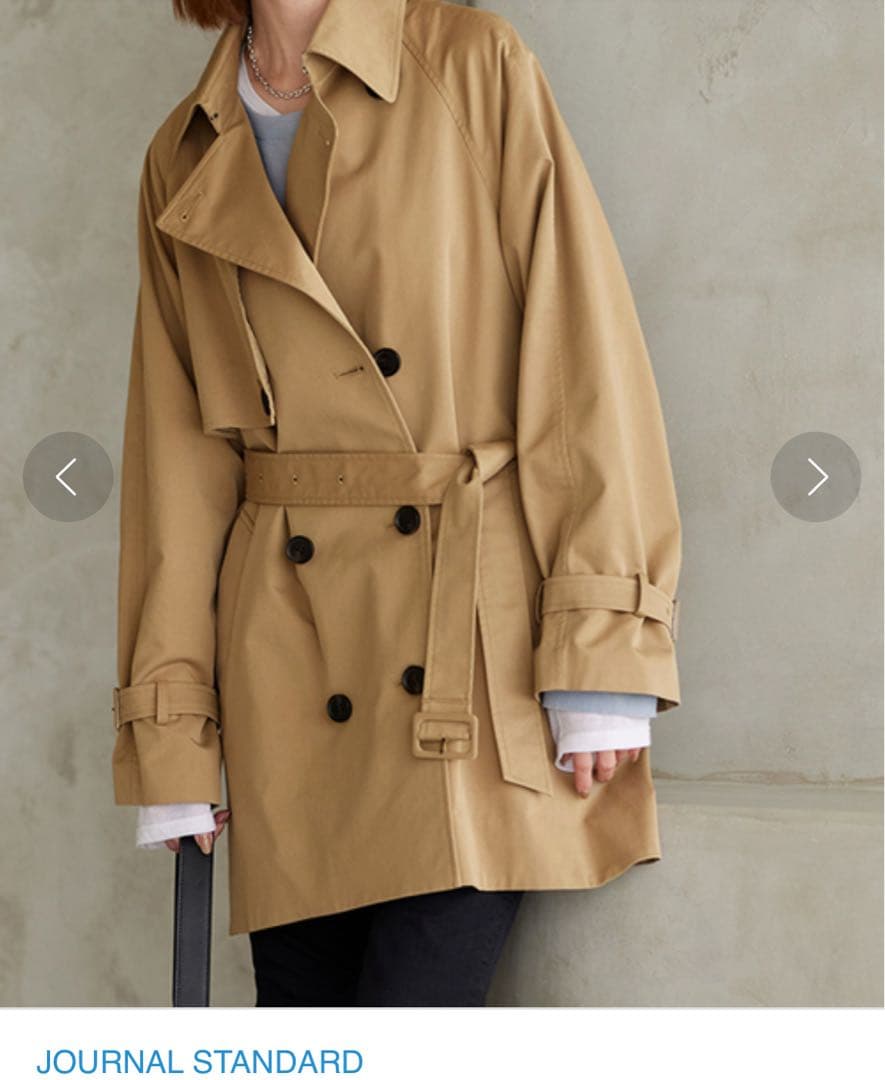 ジャーナルスタンダード ミドルレングスラフトレンチCT 36