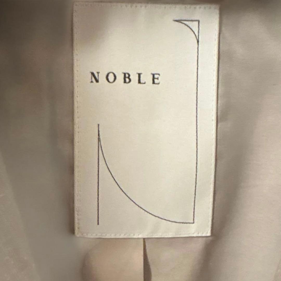 eimi様NOBLE 麻ストレッチピークドラペルジャケット　グレーB 38