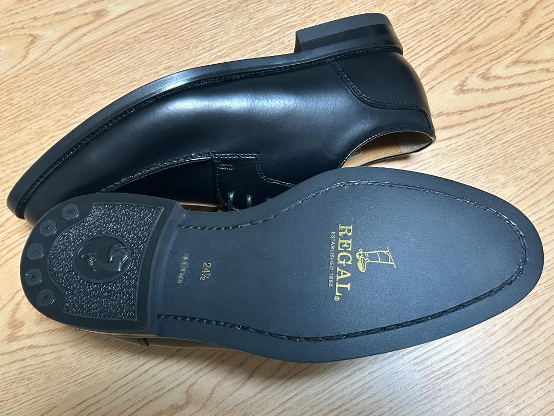 リーガル メンズ　Uチップ　ブラック　24.5cm