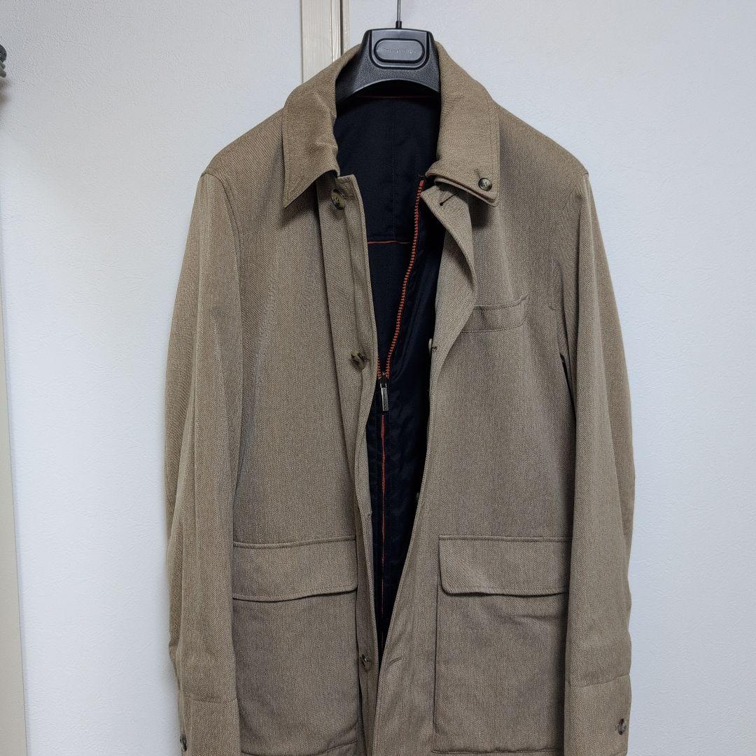 原田　エルメネジルドゼニア　リバーシブル　ハーフコート