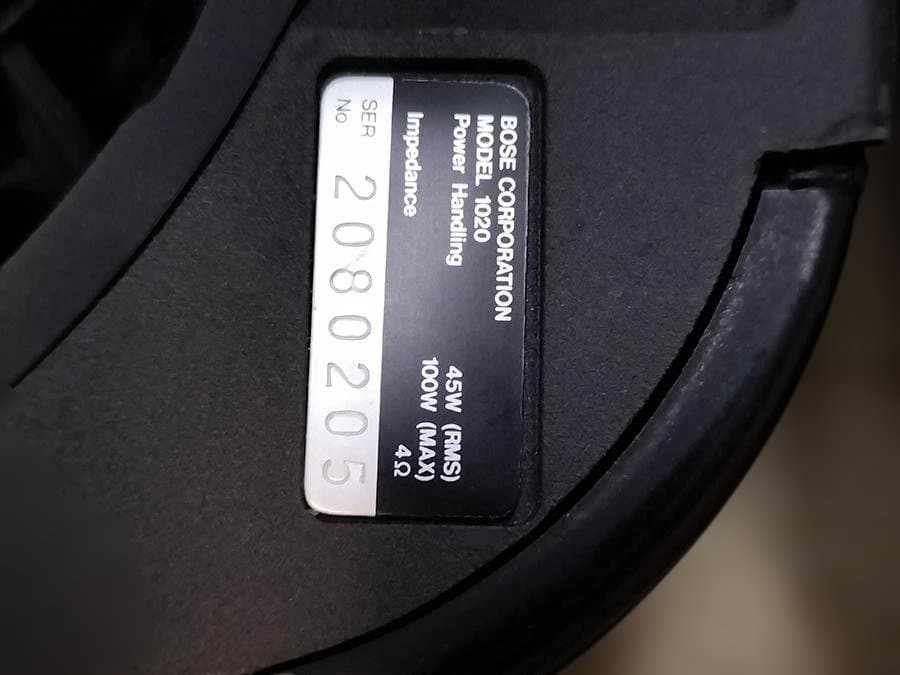 BOSE 1020 車載用 リア スピーカー