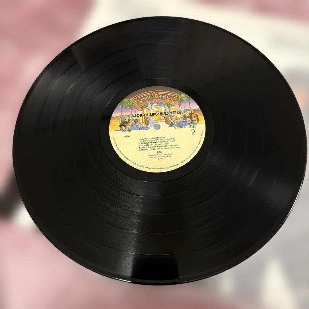 KISS LICK IT UP 12インチレコード
